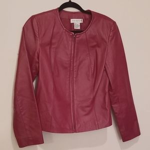 Genuine leather red jacket (6)